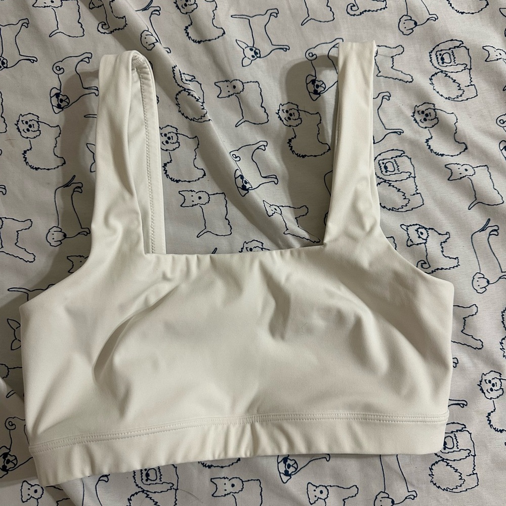 Yitty by Fabletics cream sports bra